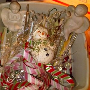 Festive Snowman and Angel Holiday Ornament Set